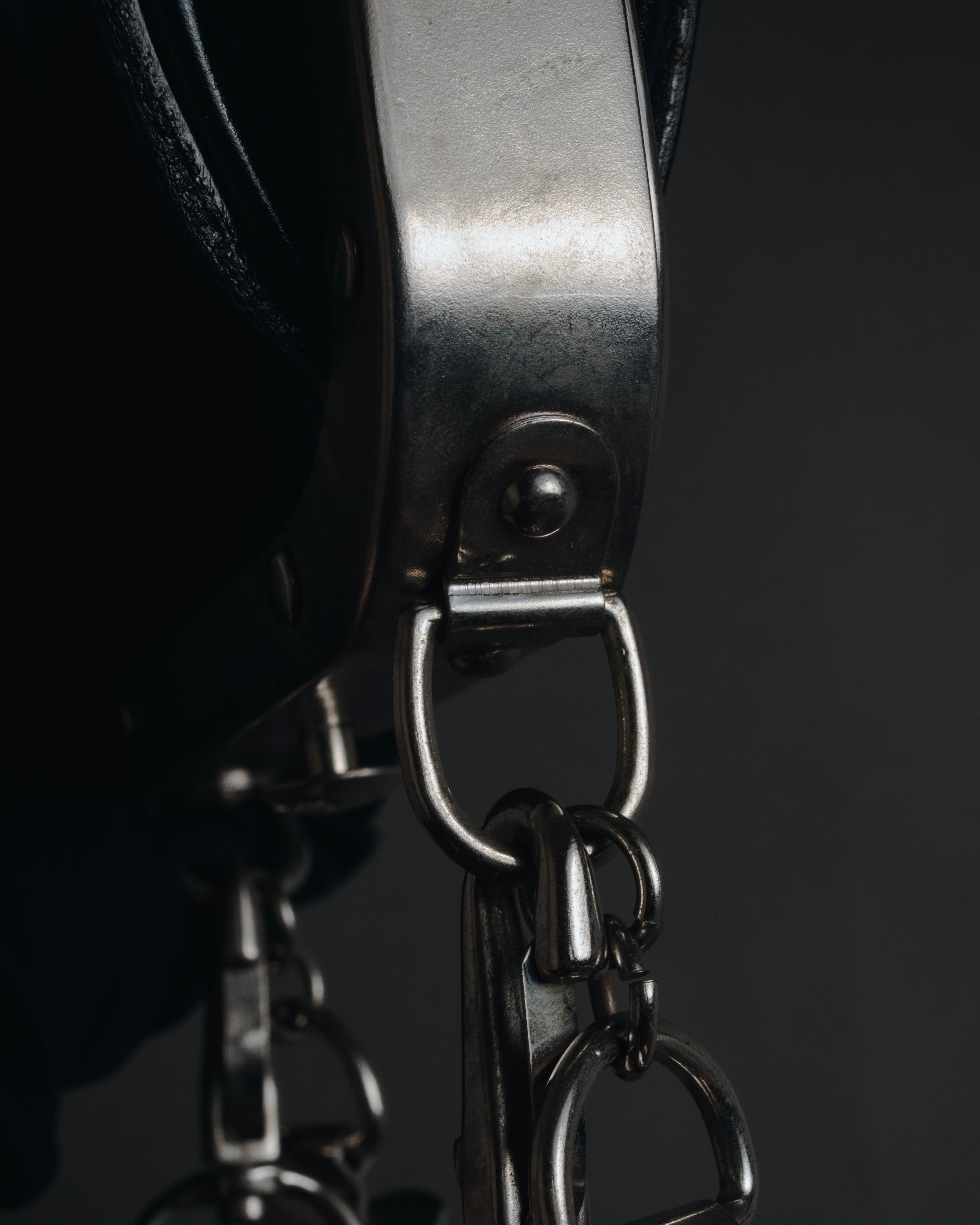 "tricot COMME des GARÇONS" Structured kiss-lock leather shoulder bag