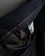 "LOUIS VUITTON" 2 button relaxed tailored jacket & no tuck tapered slacks set up