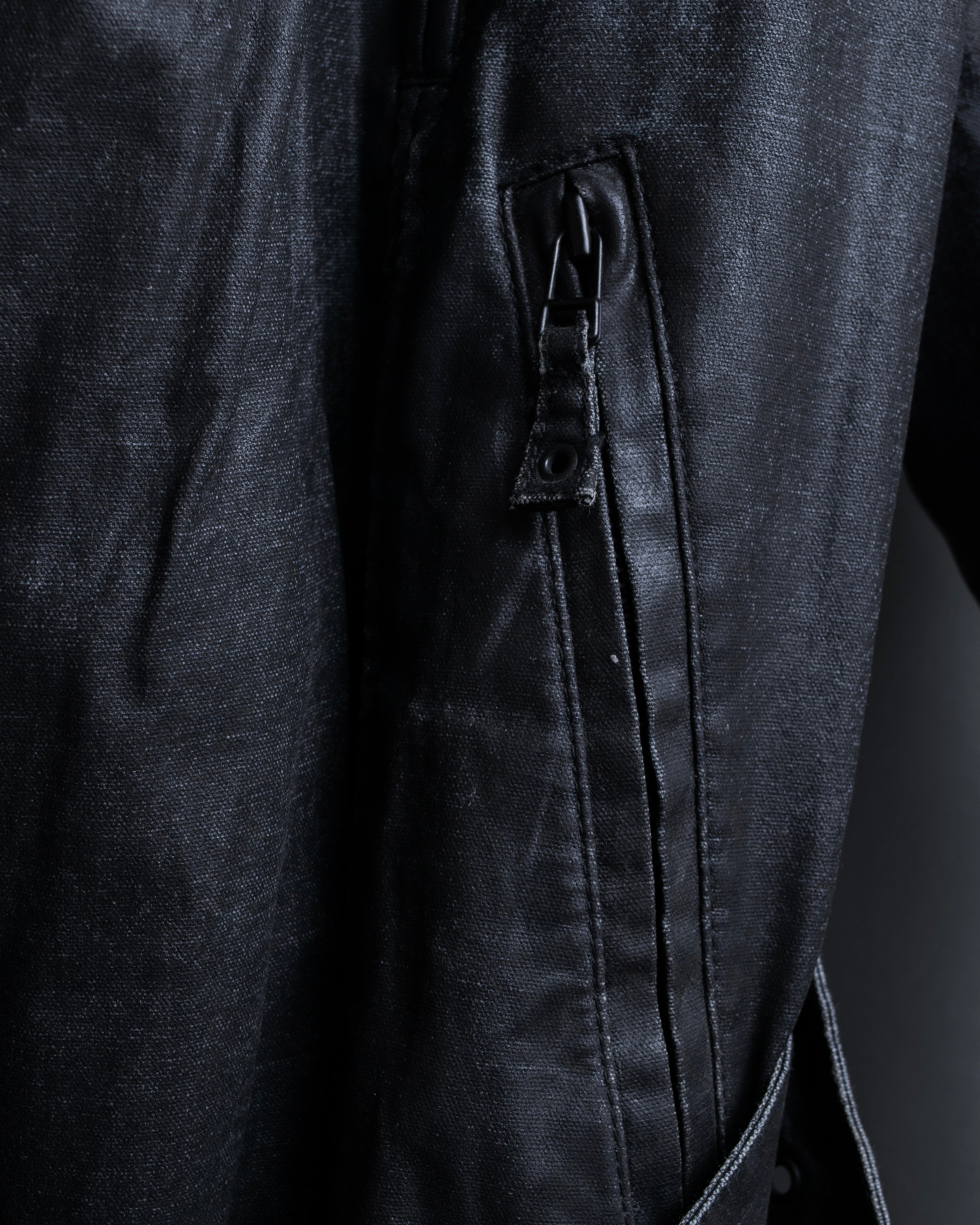 "JEAN PAUL GAULTIER" Firm finish double-zip belted mid-length coat