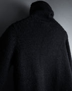 "Y’s" 17AW textured turtleneck knit sweater