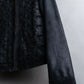 "Weekend Max Mara" 100% goat leather flower motif zip up short length jacket