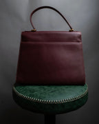 "Cartier" Jewelry inspiration bordeaux color trapezoid hand bag