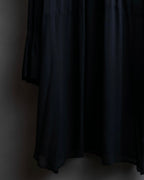 "DRIES VAN NOTTEN" Gather tiered design sheer black dress