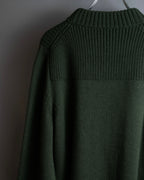 "MONCLER" Relaxed fit high neck lace change knit