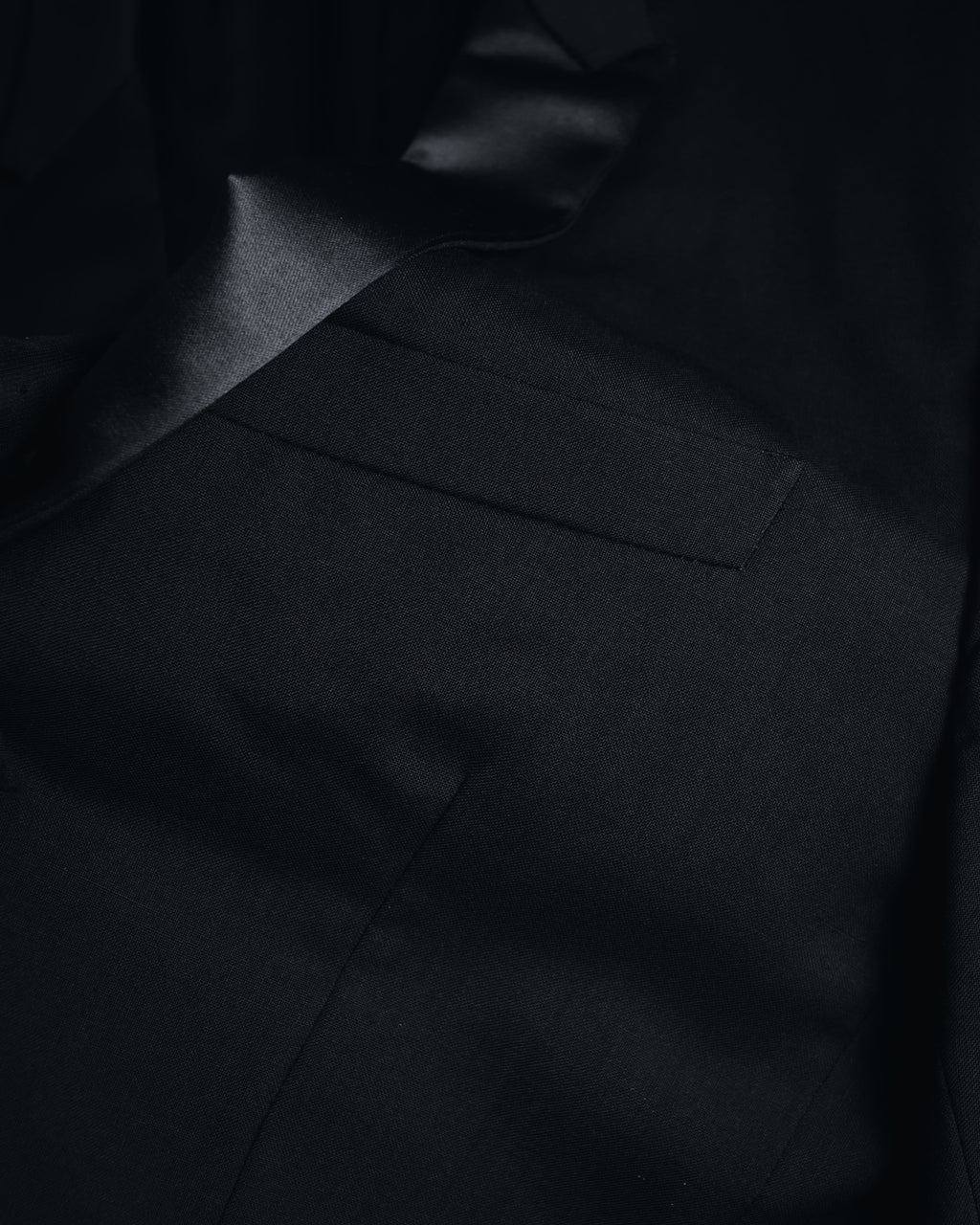 "Dior Homme" Chris Van Assche design satin lapel tuxedo set up