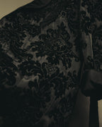 “DOLCE&GABBANA” Late 2010’s-early 2020’s Baroque jacquard belted robe coat