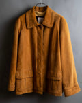 "LOEWE" Out pocket detail oversized suede jacket
