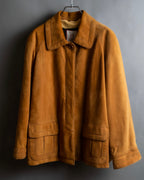 "LOEWE" Out pocket detail oversized suede jacket