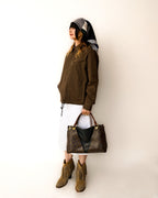 VINTAGE/ Short Length Cotton Jacket Brown