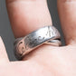 “Celine” Silver 925 engraved double ring