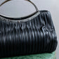 "GIANNI VERSACE" Random pleated medusa motif one handle bag