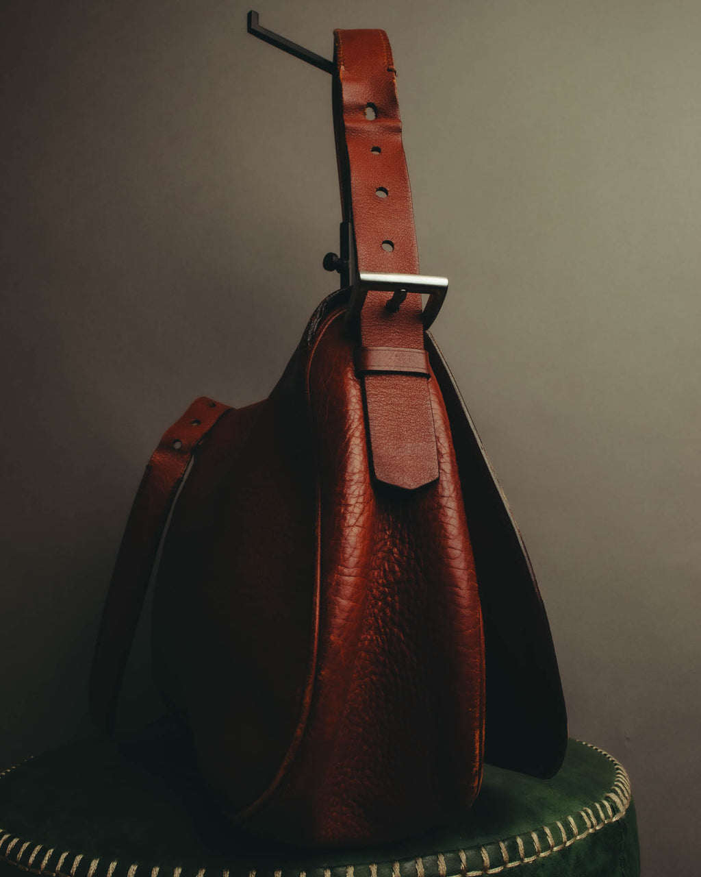 "PRADA" 90's-00's Pebbled leather shoulder bag
