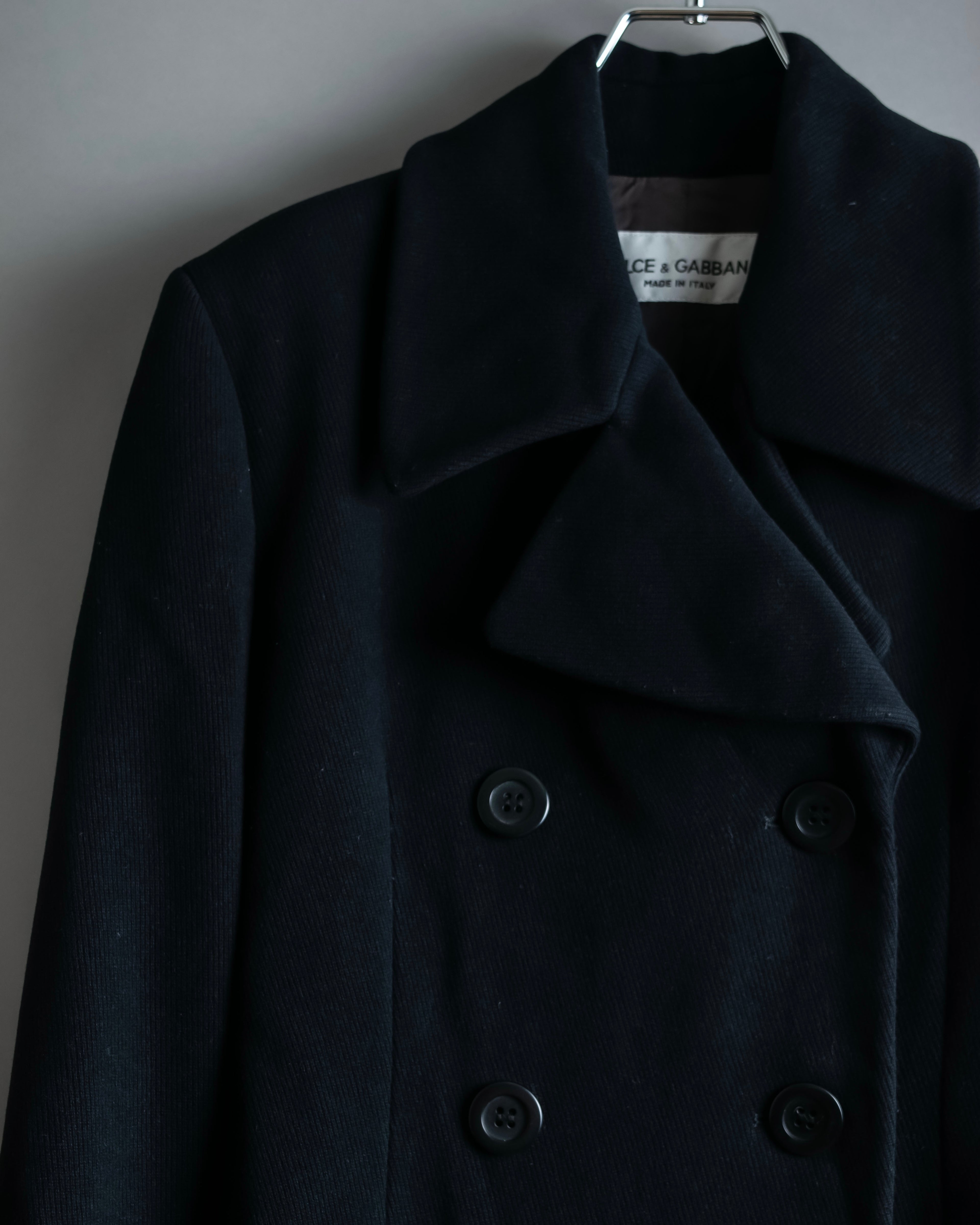 "DOLCE &amp; GABBANA" Maxi length double breasted chesterfield coat