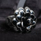 "2003's CHANEL" Camellia motif coco mark engraved ring