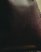 “YVES SAINT LAURENT“ 90’s-00’s Leather drawstring shoulder bag