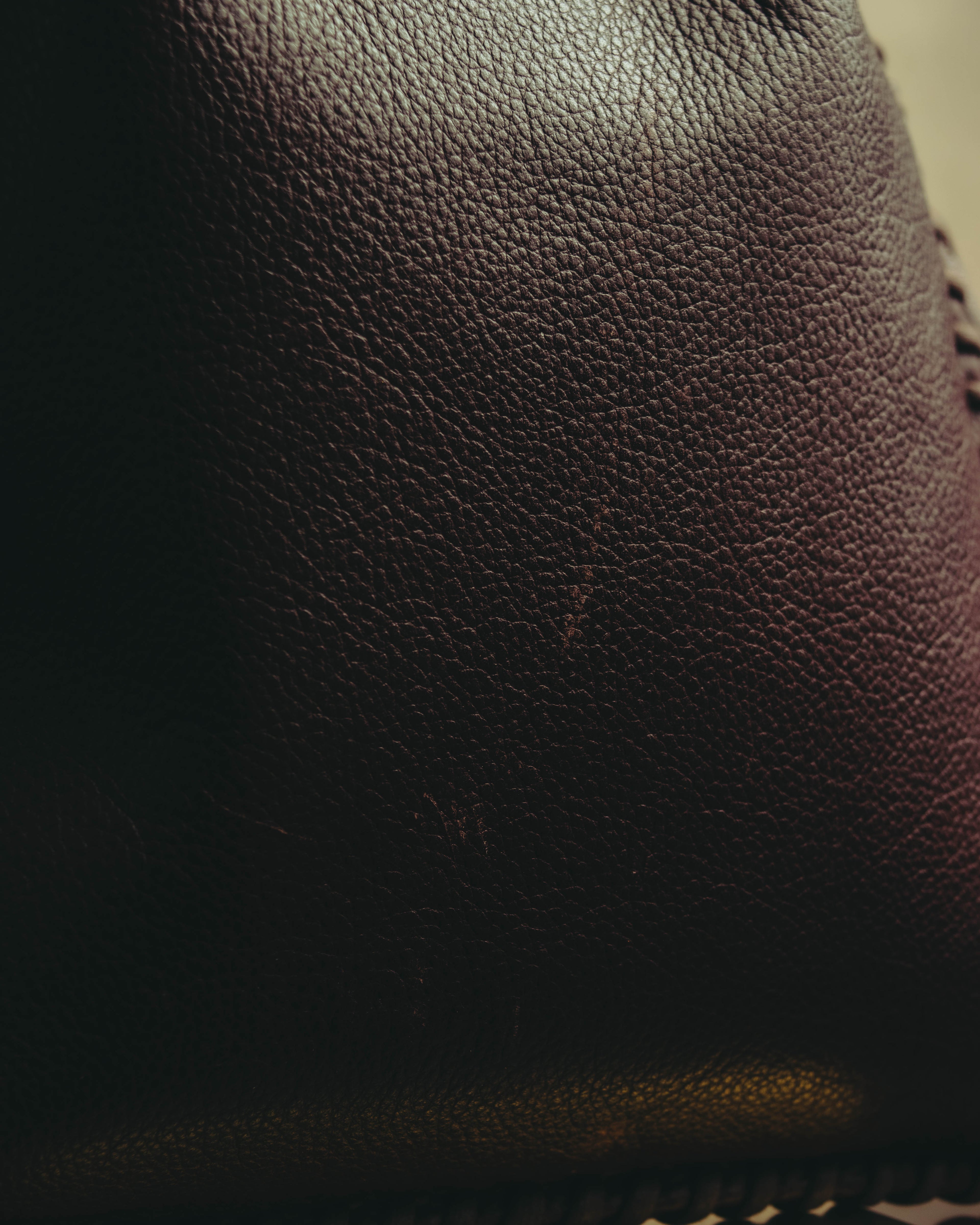 “YVES SAINT LAURENT“ 90’s-00’s Leather drawstring shoulder bag