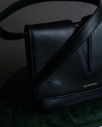 "JIL SANDER" Minimalist design leather shoulder bag