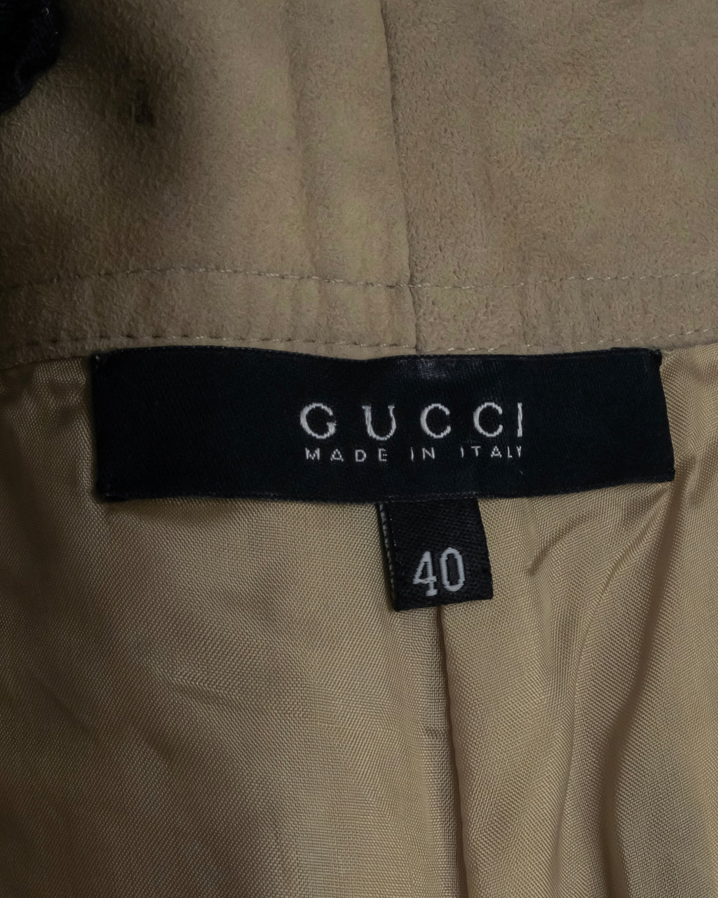 "GUCCI" Sand beige suede set up