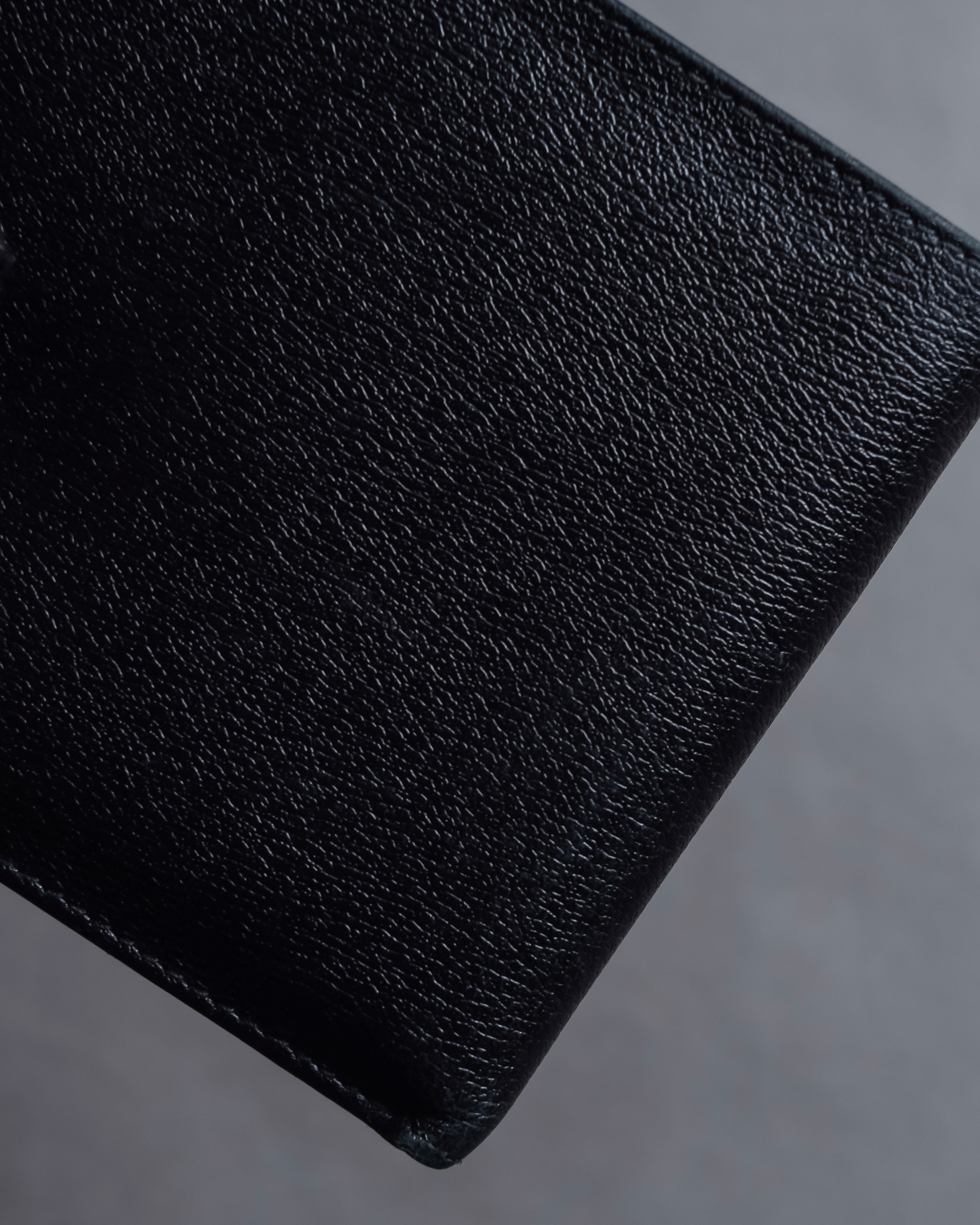"LOEWE" Logo engraved bi-fold leather wallet