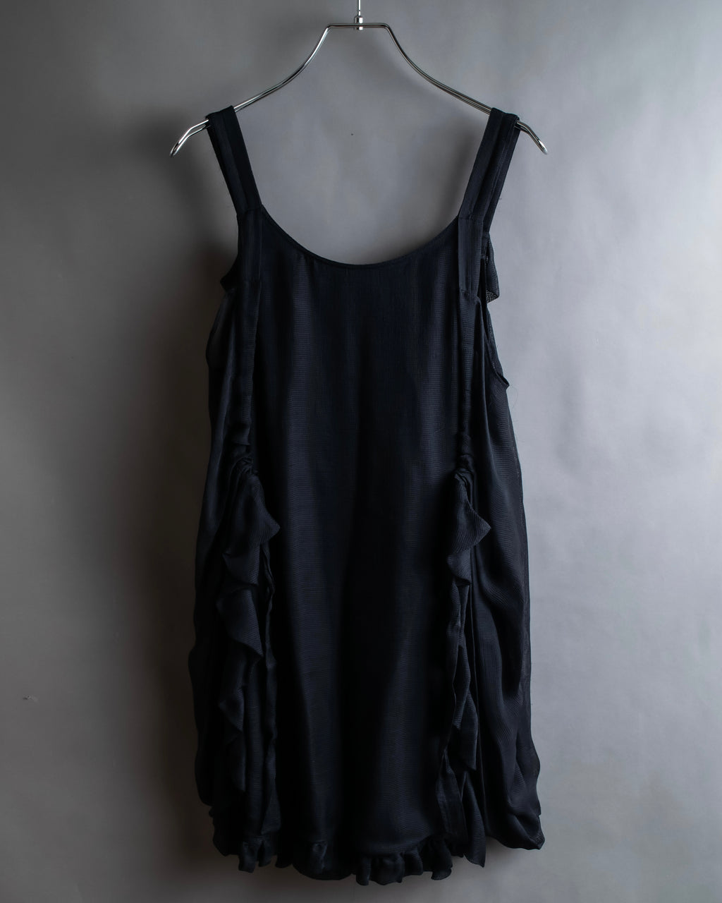 "FENDI" Gathered frill design sleeveless dress