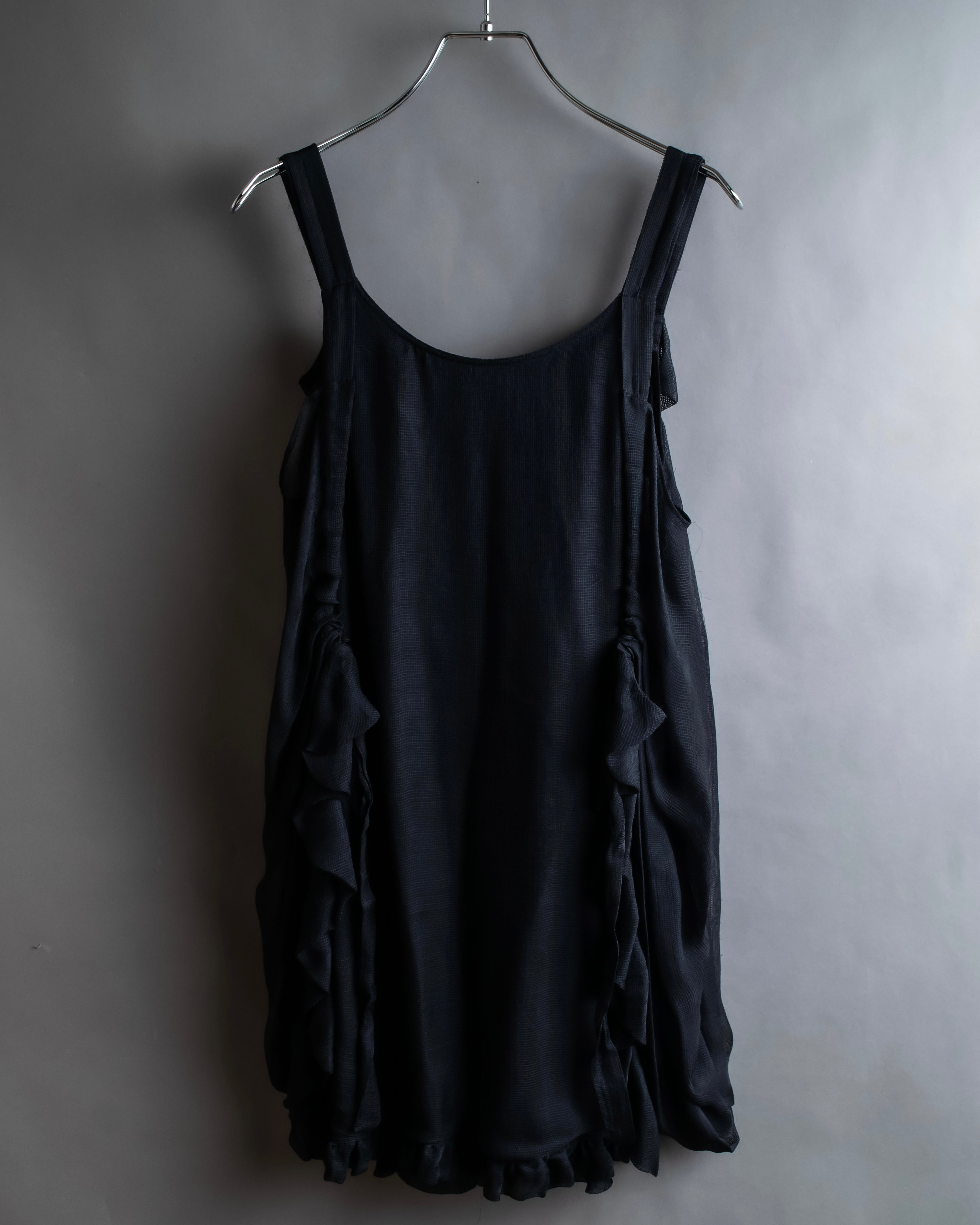 "FENDI" Gathered frill design sleeveless dress