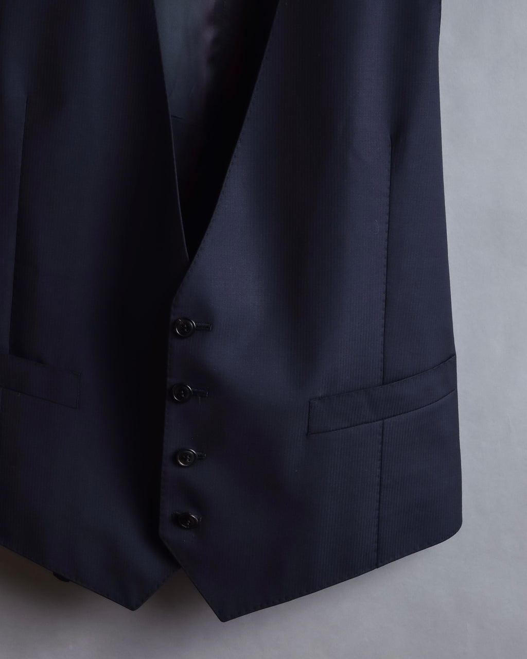 "GIORGIO ARMANI" Deep satin backed tailored wool vest