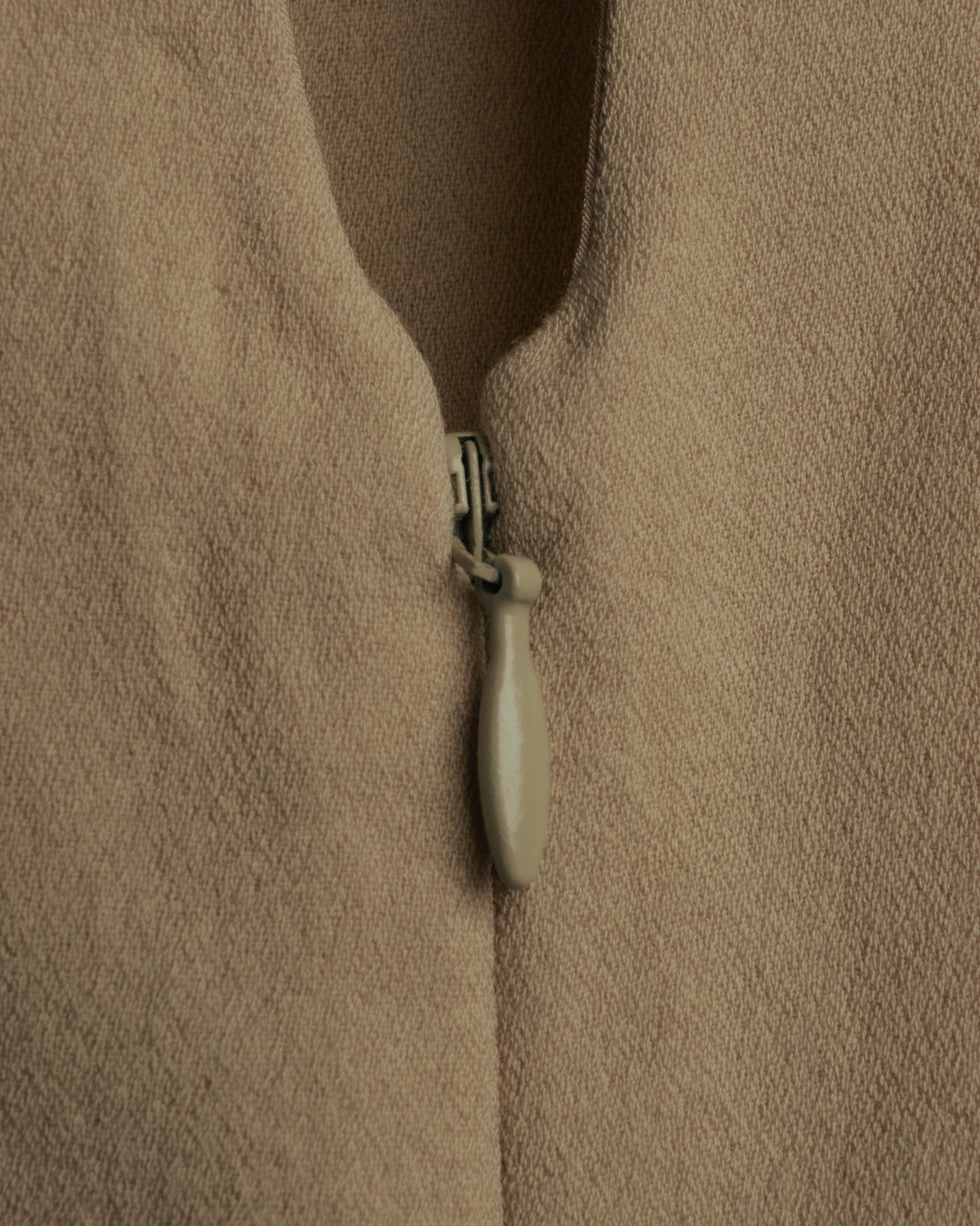 "FENDI" 00's-10's Draped wool blend dress
