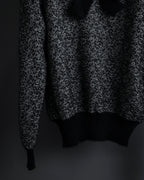 "Christian Dior PRETA PORTER"
Ribbon design mixed yarn knit pullover