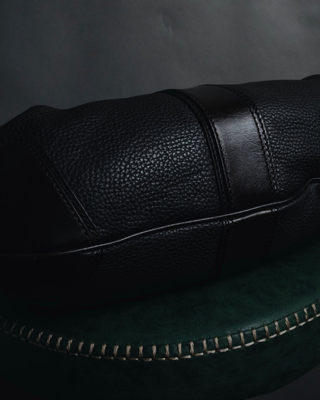 "BURBERRY" 09’s-18’s Leather bucket house check lining bag