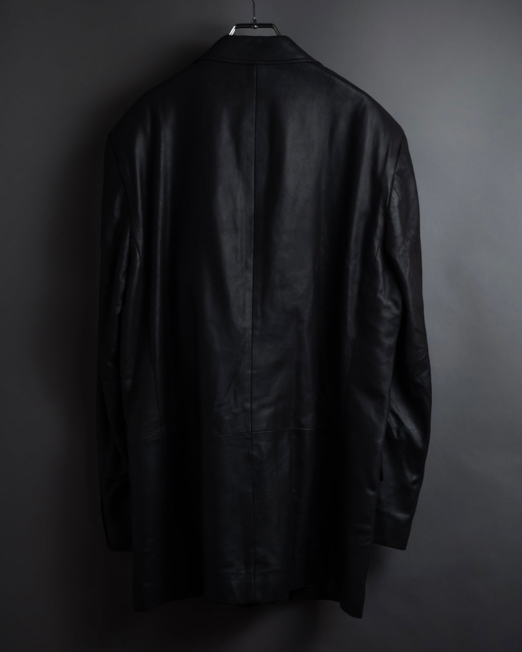 "HUGO BOSS" Oversized calf leather tailored jacket