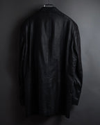 "HUGO BOSS" Oversized calf leather tailored jacket
