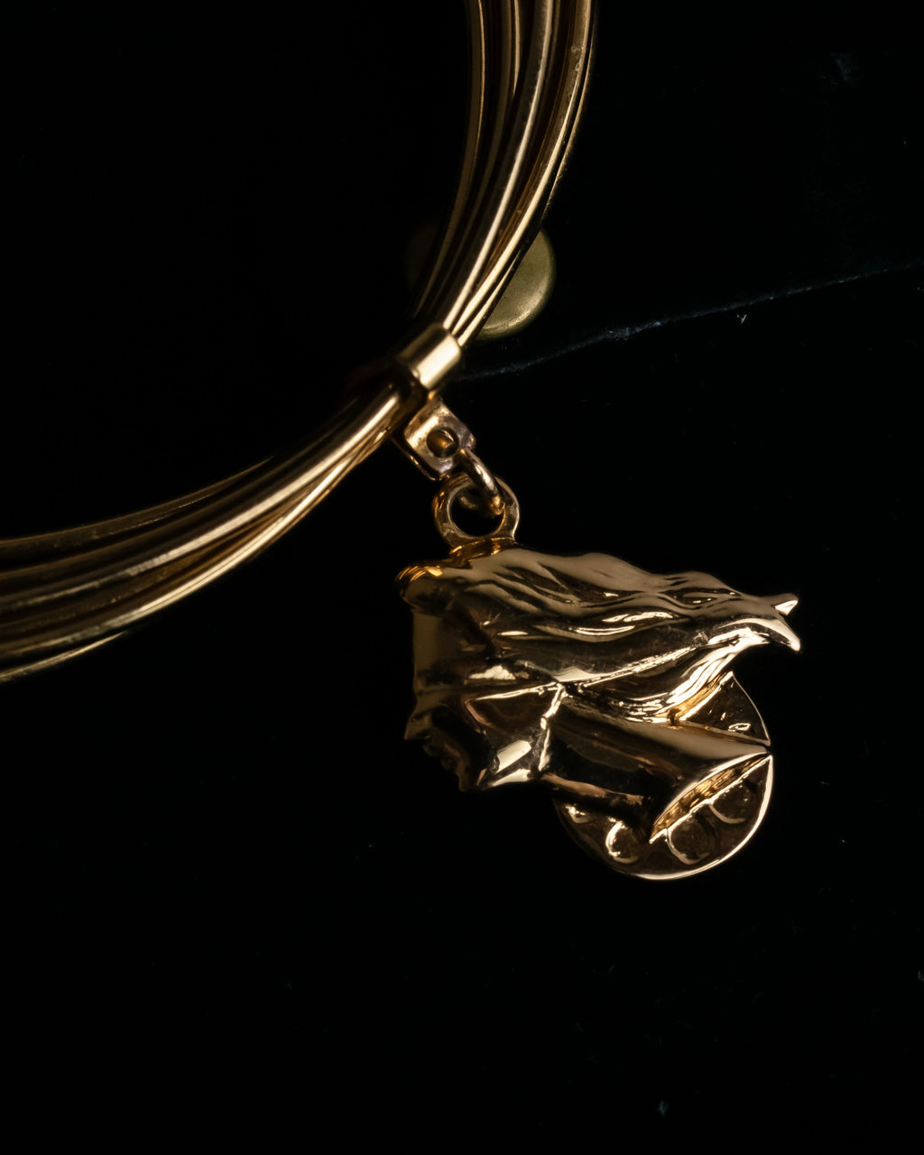 "Dolce & Gabbana" Ultra-thin wire layered gold metal bangle