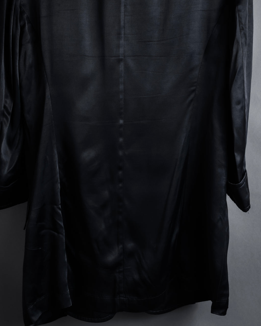 "Yohji Yamamoto +NOIR" 2005SS Rayon draping tailored jacket