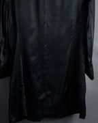 "Yohji Yamamoto +NOIR" 2005SS Rayon draping tailored jacket