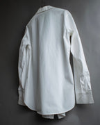 "YOHJI YAMAMOTO" 12SS Folded front panel cotton shirt
