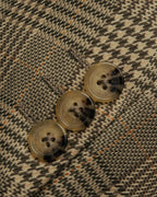 "GUCCI" 90's-00's Vintage houndstooth and glen check structured cotton jacket