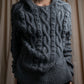 "JEAN PAUL GAULTIER" Cable knit design hooded pullover