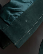 "PRADA" Stitching design suede belted coat