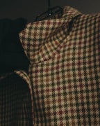 "Christian Dior" 80's-90's Wool check bomber jacket