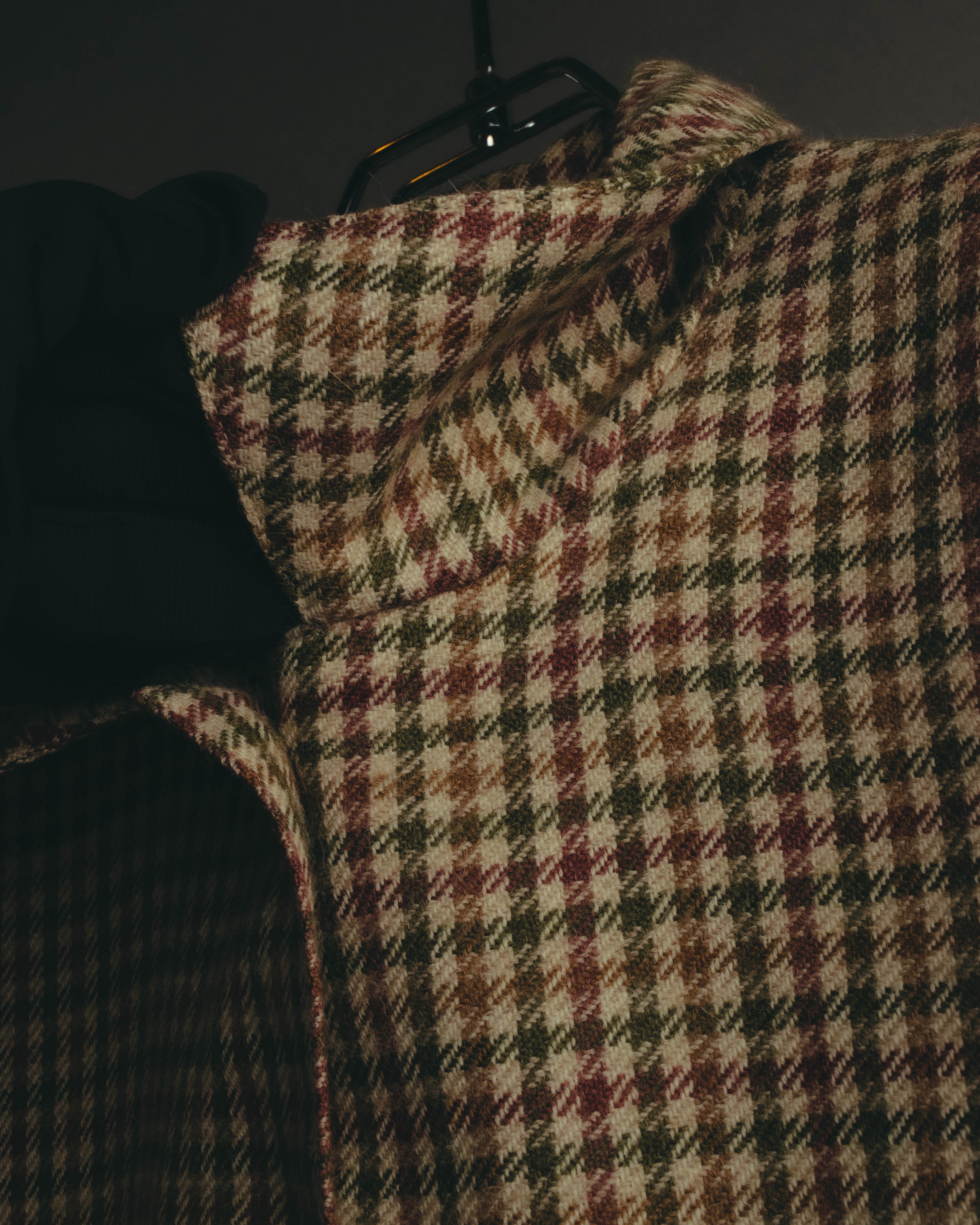 "Christian Dior" 80's-90's Wool check bomber jacket