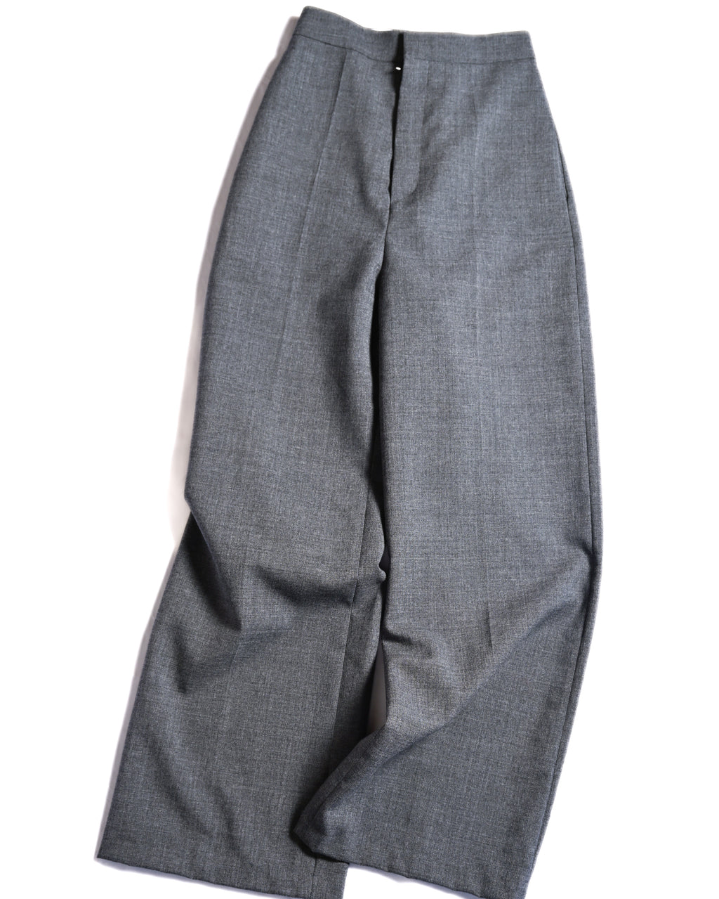 LOEWE by Jonathan Anderson/ High Waisted Beautiful Straight Silhouette Trousers Gray