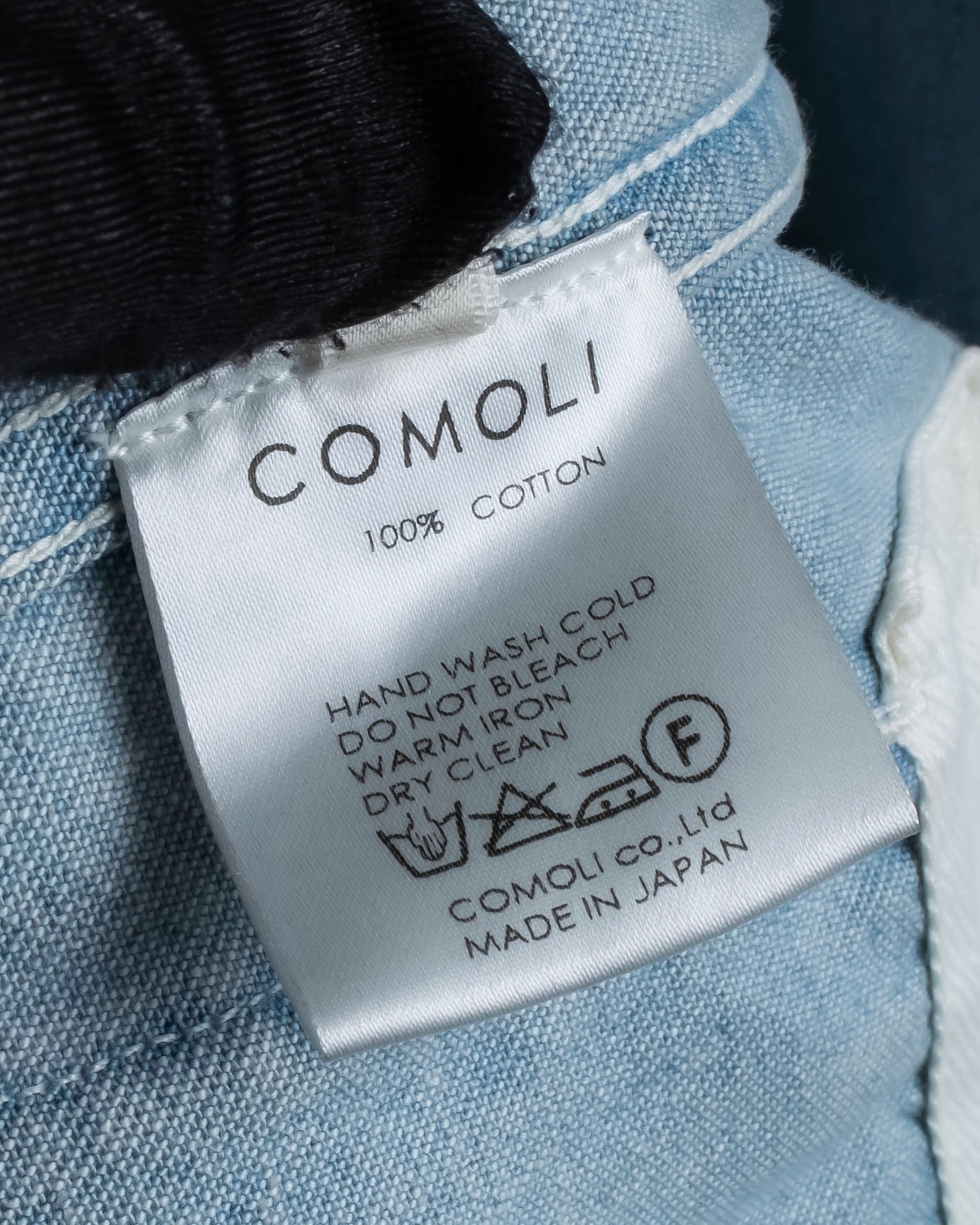 "COMOLI" Flap pocket design oversized denim jacket