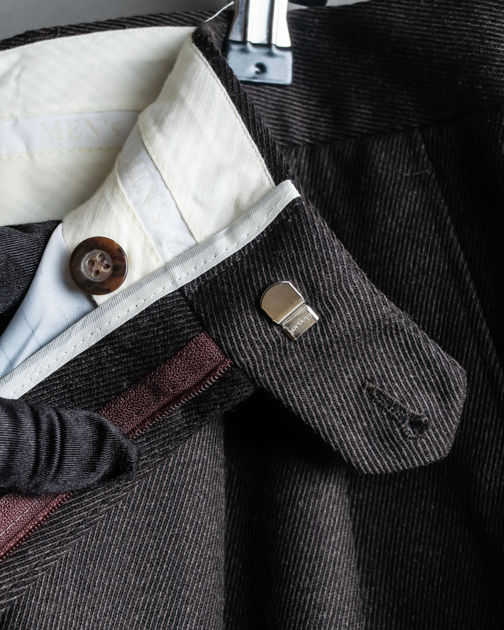 "Vintage wide tapered double-finished slacks"