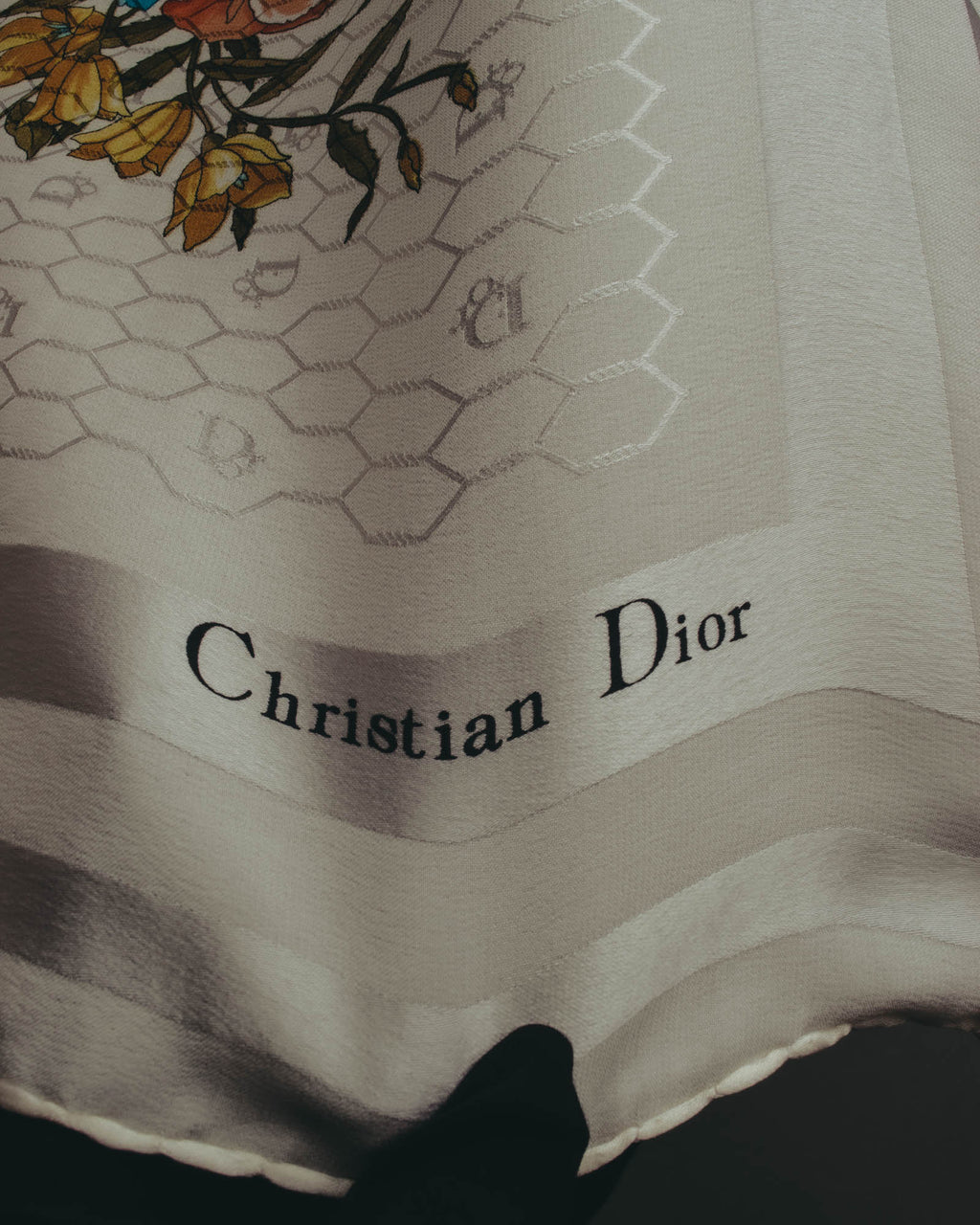 "Christian Dior" 80's-90's Elegant silk scarf