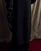 "GIORGIO ARMANI" Double-breasted charcoal gray super maxi chester coat