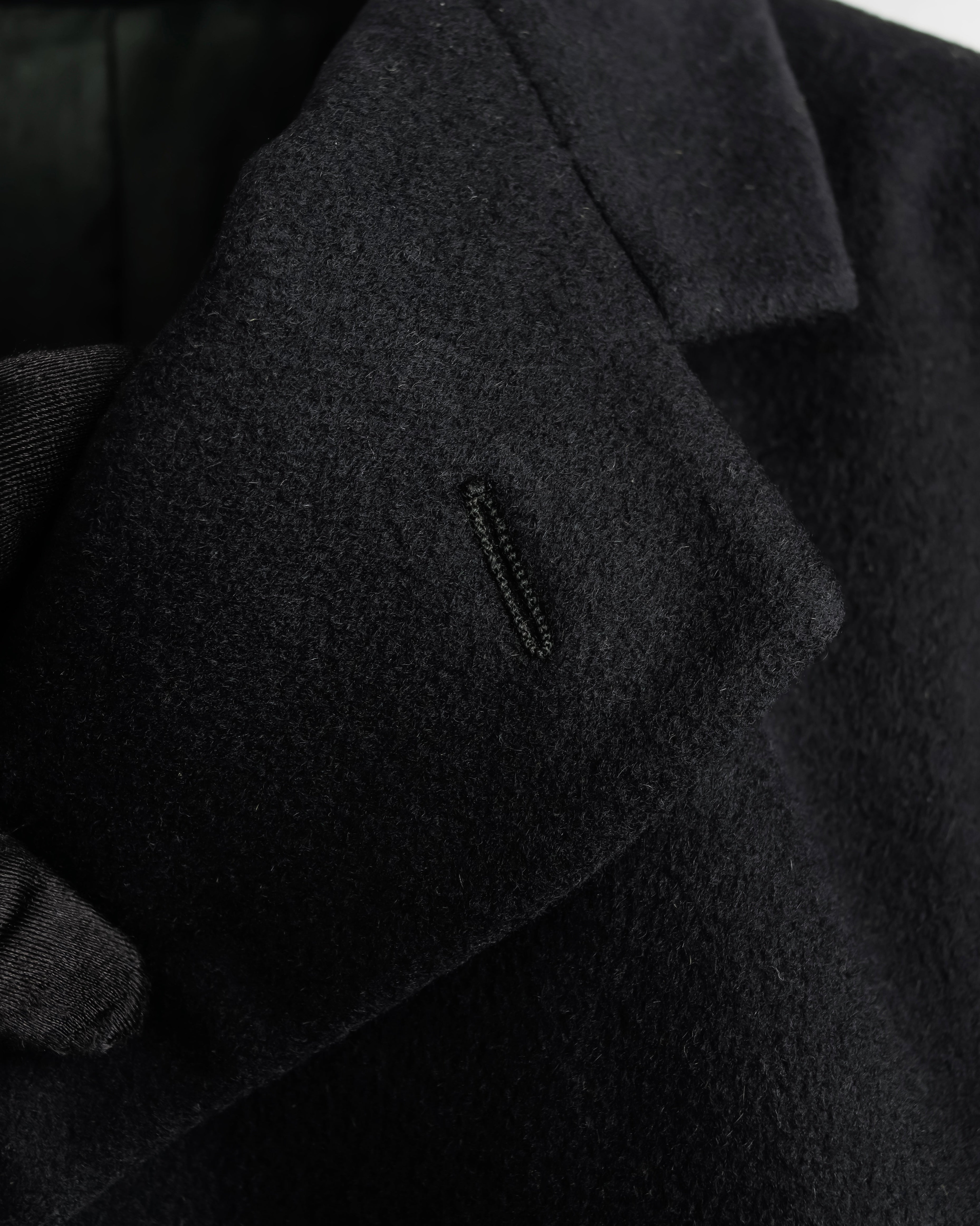 "ARMANI COLLEZIONI" Classic detail cashmere blend long chester coat