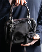 "BOTTEGA VENETA" 2way logo plate nylon bag