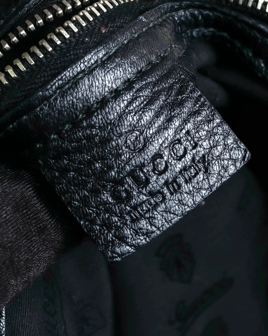 "GUCCI" Bamboo design combination chain shoulder leather bag