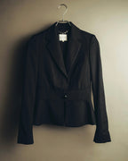 "CELINE" 00's Fitted peplum wool blazer