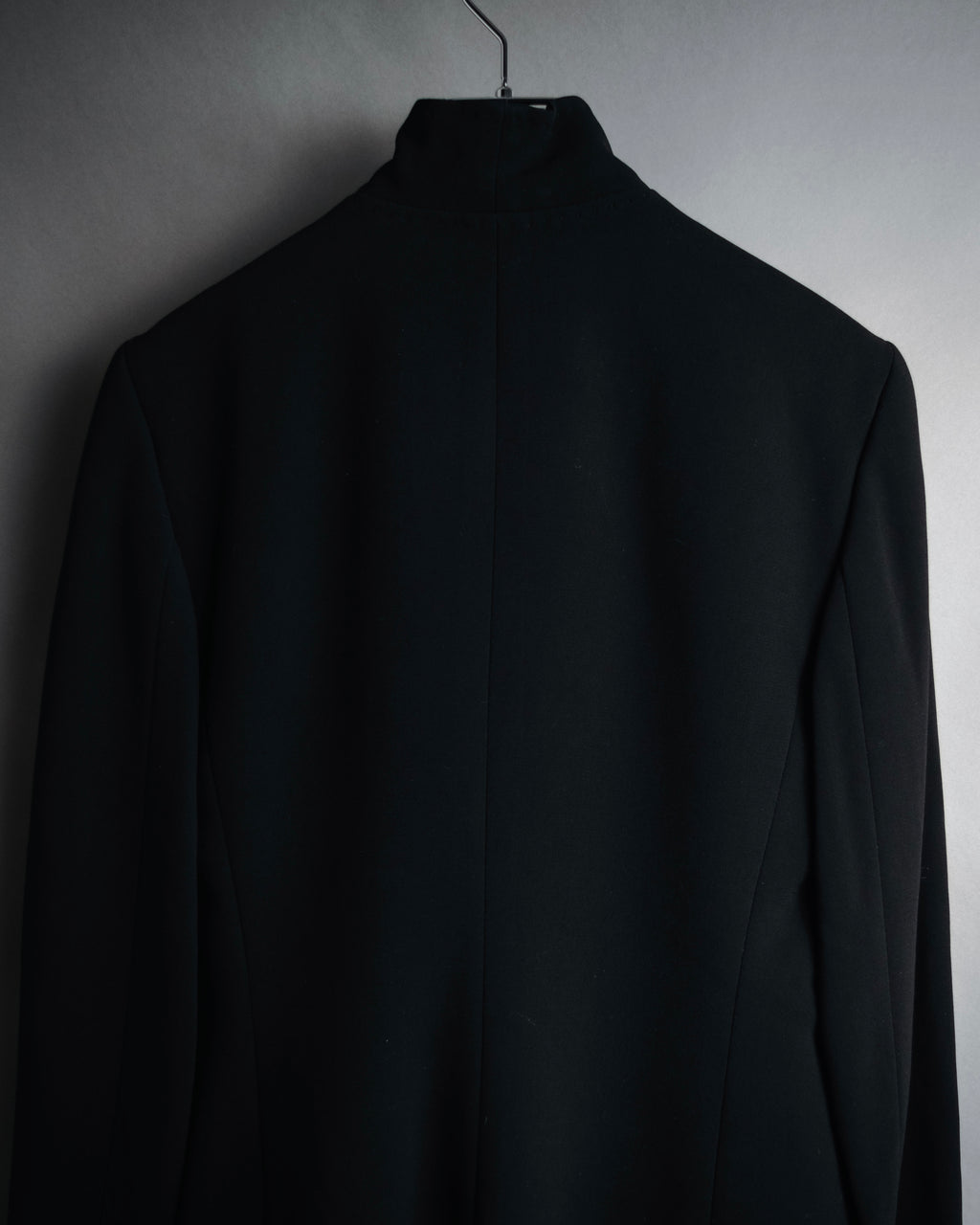 "Max Mara" 00’s Minimalist wrap-front structured jacket